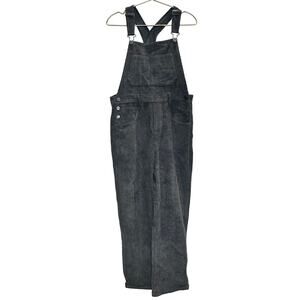 By Together – Charcoal Grey Corduroy Overalls – Size Small